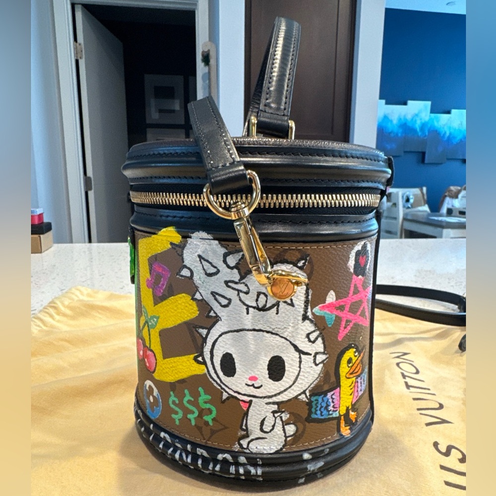 Authentic Customized Louis Vuitton LV Cannes Bucket Bag Top Handle Purse Limited - Picture 2 of 15